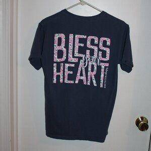 Southernology "Bless your Heart" Blue Short Sleeve T-Shirt